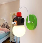 Wandlamp aap kinderkamer - Wandlamp voor kinderen - Lamp voor slaapkamer - Wandlamp babykamer - Lamp kids - Dieren lamp