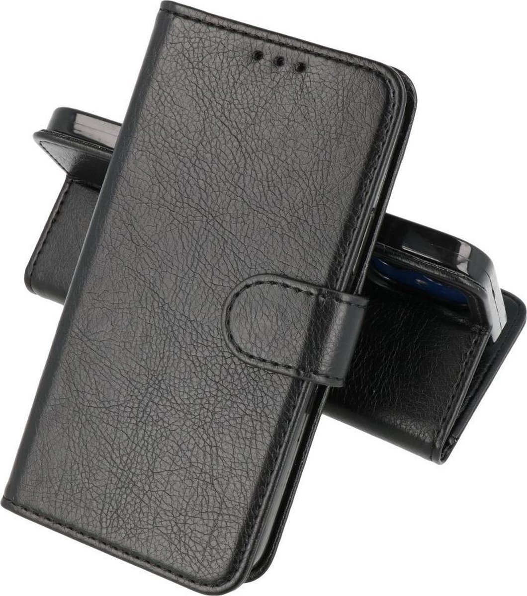 Hoesje Geschikt voor iPhone 13 - Kaarthouder Book Case Telefoonhoesje - Zwart