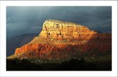 Walljar - Scenic Mountain Range - Muurdecoratie - Canvas schilderij