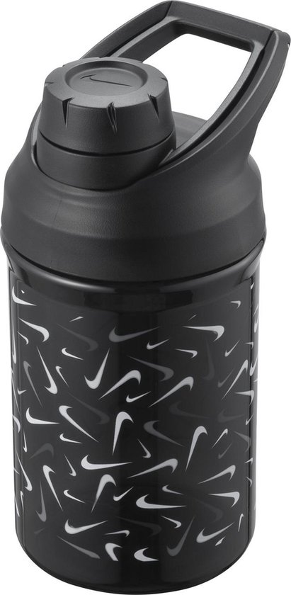Nike Bidon Hypercharge Chug Bottle - 12oz/354ml - Zwart Print