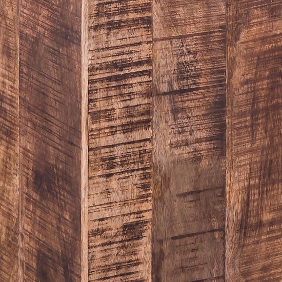 FaHome Slang Bijzettafel hout - Luxe houten kruk (50x28x28cm) - Houten kruk van massief suarhout - handgemaakte bijzettafel van hout - Veelzijdige houten salontafel