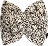 House Of Jamie Bow Tie Kussen Snow Leopard Velvet