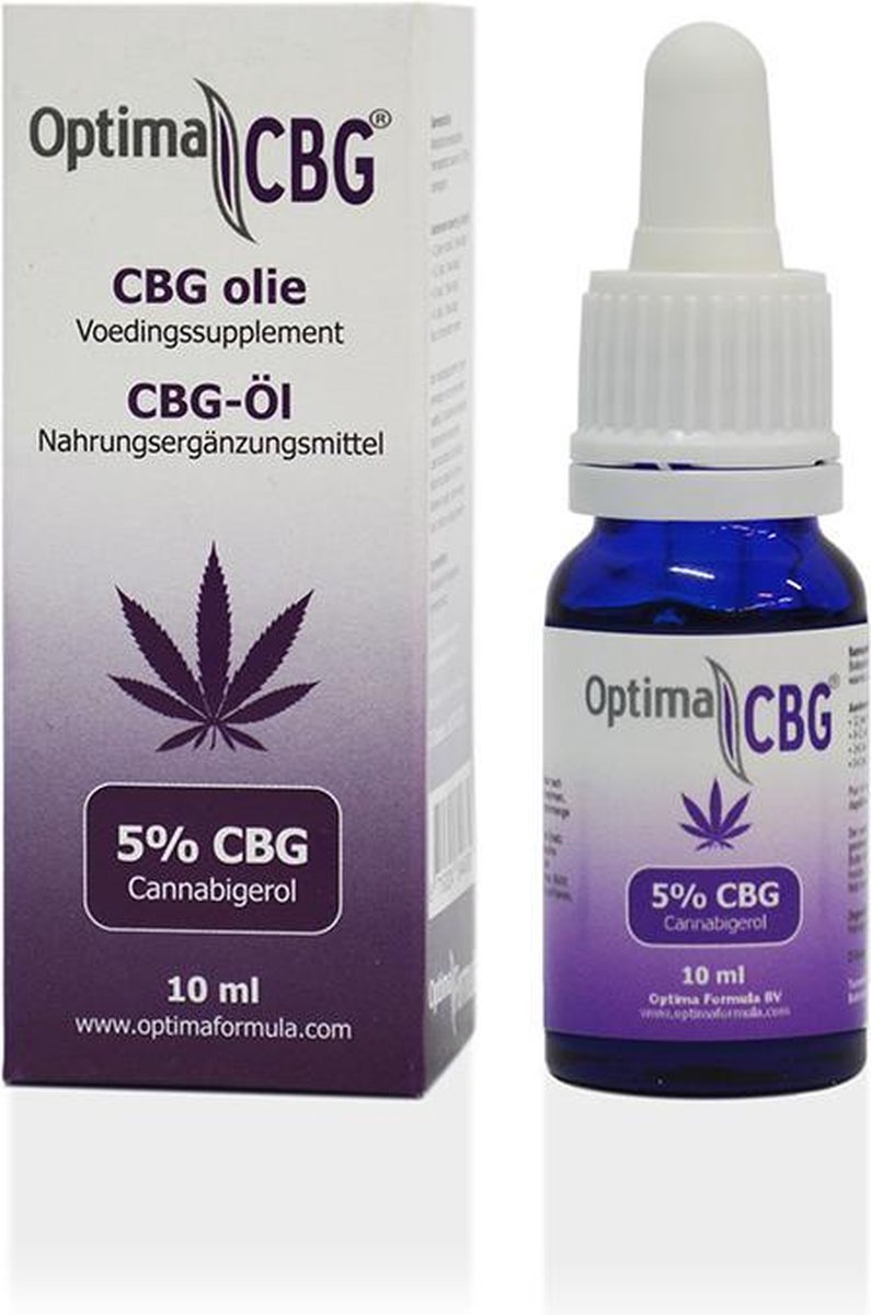 CBG olie 5%, Optima Formula, 100% zuivere CBG olie, 10ml, Cannabigerol