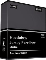 Livello Hoeslaken Jersey Excellent Dark Grey 250 gr 120x200 t/m 130x220