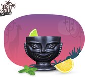tiki mugs - tiki bar set met cocktail kaart - hawaii decoratie bekers mug glazen boek
