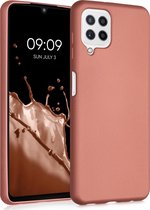 kwmobile telefoonhoesje voor Samsung Galaxy A22 4G - Hoesje voor smartphone - Back cover in metallic brons