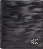 Calvin Klein - Enamel plaque N/S trifold w/coin - heren portemonnee - black