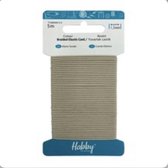 Habby elastiek 1.5 mm | Beige | 5 meter | Hobby - Knutselen - Naai elastiek