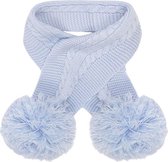 Soft Touch Babysjaal Elegance Pompoms Acryl Blauw One-size