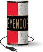 Lamp Feyenoord - Rotterdam - Voetbal - 54 cm hoog - Ø25 cm - Inclusief LED lamp