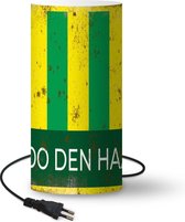 Lamp Ado Den Haag - Den Haag - Voetbal - 54 cm hoog - Ø25 cm - Inclusief LED lamp