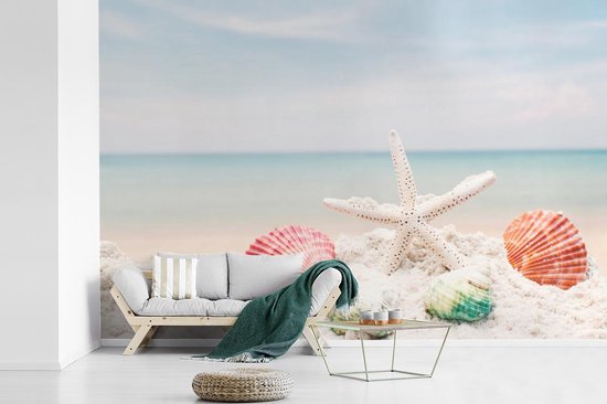 Murale - Papier peint photo Etoile de Mer - Coquillages - Mer - 600 cm x hauteur 400 cm