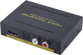 Adaptateur séparateur de décodeur de convertisseur numérique HDMI vers audio optique / stéréo analogique L / R / avec alimentation 220 V