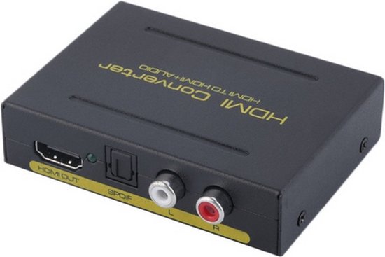 Digitale HDMI naar optical Audio/Analoog Stereo L/R converter decoder  splitter adapter... | bol.com