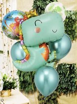Dinosaurus ballonnen - 8 delig - Grote dino - Dino feestje - Jongen - Meisje - Dino verjaardag - Kinderfeestje - Kinderverjaardag - Safari en Jungle