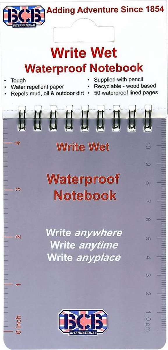 B.C.B. Waterproof notitieblok