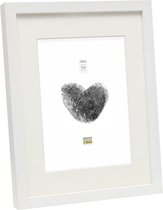 Deknudt Frames Fotolijst - wit met passe-partout - 13x18 / 18x24 cm