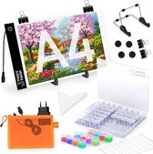 Happy Painter® LED Lightpad A4 Set - Incl. 56 vakjes sorteerdoos en standaard