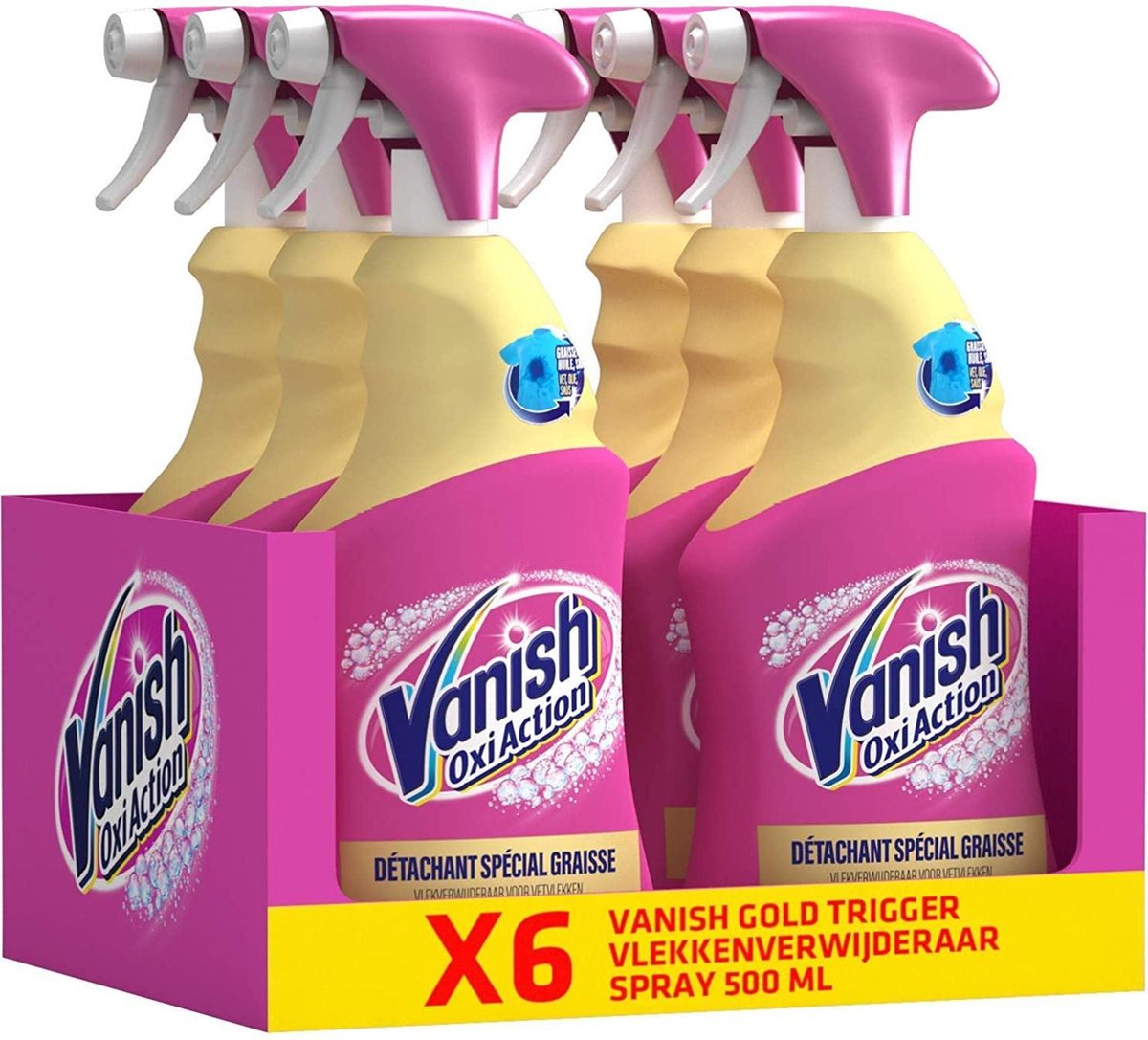 Vanish Oxi Action - Spray Gold Trigger - Détachant - 6x 500 ml