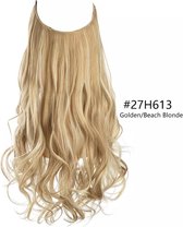 Wire Hair Extensions Golden Beach Blonde - 28cm breed | 50 cm lang | 120-130 gram - Strijkbaar