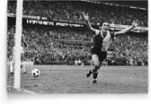 Walljar - Poster Feyenoord - Voetbal - Amsterdam - Eredivisie - Zwart wit - Poster Ajax - Voetbal - Amsterdam - Eredivisie - Zwart wit - Feyenoord - AFC Ajax '79 II - 40 x 60 cm - 40 x 60 cm - Zwart wit poster