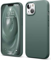 HB Hoesje Geschikt voor Apple iPhone 13 Mini Groen - Siliconen Back Cover