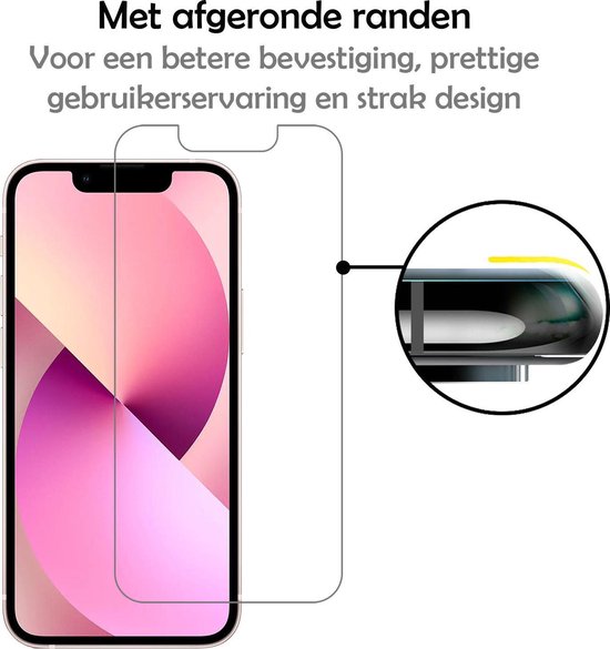 Screenprotector - Geschikt voor Apple iPhone 13 - 3 Stuks - Extra Sterk - Beschermglas - Gehard Glas - Tempered Glass - Screen Protector