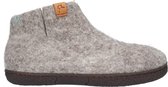 Tofvel Nepal pantoffels grijs uni (17282 GREY)