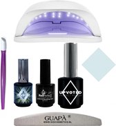 GUAPÀ® GELLAK STARTERSPAKKET | Led Lamp gelnagels | Gellak Set | Pink Gellaç | Gellak Blauw | Blue Lips