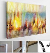 Yachting, regatta. Executed in oil on canvas with elements of pastel and acrylic painting. Poster for interior or gift - Modern Art Canvas - Horizontal - 661154527 - 40*30 Horizont