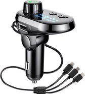 Sounix Bluetooth FM Transmitter - FM Transmitter Bluetooth - MP3 Speler Mobiel - Handsfree Bellen in de Auto