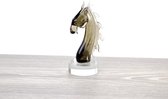 Glazen Paard van Glas - Grijs - Paard - Paarden - Beeldjes - Beeldjes decoratie - Beeldjes dieren - Glazen beeldjes dieren - Glazen beeldjes decoratie - Glazen dieren - Glassculptu