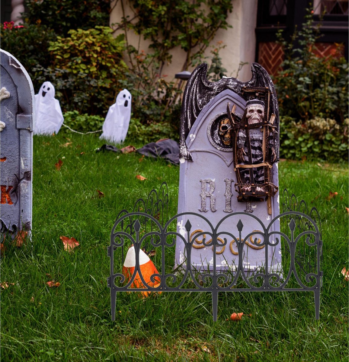 6 Chauves-souris En Caoutchouc Pour Décorations Halloween - Suspendues, Effet Réaliste, Pour Extérieur Et Intérieur