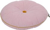 Wigiwama - Sierkussen Kinderkamer - Button Cushion Roze / Mosterd geel W592466