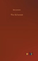 Boek 'The Alchemist' van Ben Jonson op een roodbruine achtergrond met het Outlook-logo.