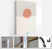 Set of Abstract Hand Painted Illustrations for Postcard, Social Media Banner, Brochure Cover Design or Wall Decoration Background - Modern Art Canvas - Vertical - 1856048554 - 80*6