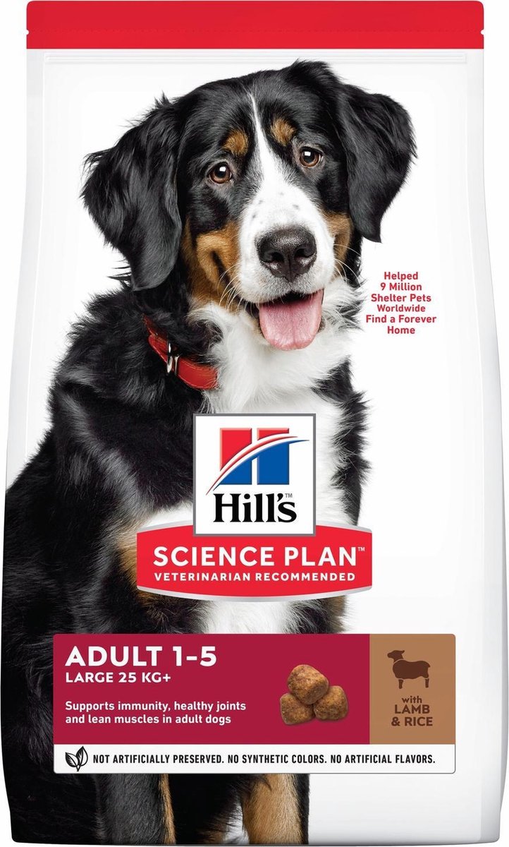 Hill's Canine Adult Advanced Fitness Large Breed Lam/Rijst 12 KG