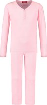 Exclusief Luxueus Kinder nachtkleding van Hanssop, zacht koraal-roze Hanssop pyjama, elegant, luxe pure katoen. Hanssop pyjama, lange mouwen, luxe vervaardigde knoopsluiting, parel