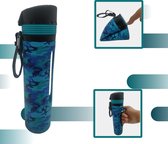 RUNNUR Opvouwbare Drinkfles - Flexibele Waterfles - Duurzame Bidon - Hardlopen - 600ML - Blauw