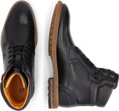 Travelin' Claypole Hoge leren veterschoenen - Zwart leer - Maat 46