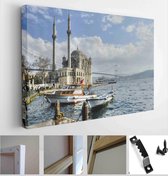 A beautiful view of Ortakoy Mosque and Bosphorus bridge in Istanbul, Turkey - Modern Art Canvas - Horizontal - 65451691 - 40*30 Horizontal