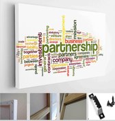 Partnership and business concept in tag cloud on white - Modern Art Canvas - Horizontal - 107965811 - 50*40 Horizontal