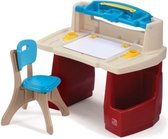Step2 Deluxe Art Master Bureau met stoel voor kinderen - Creatieve Kinder Werkplek - Kinderbureau met Verlichting - Creativiteitstafel met opbergruimte - Activiteitentafel
