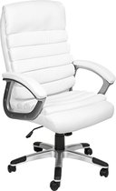 Resuelven® Luxe Bureaustoel - Ergonomische Bureaustoel - Werkstoel Hoog - Draaibare Stoel - Kantoorstoel Op Wieltjes - Volledig Verstelbaar - Wit