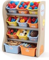 Step2 Fun Time Room Organizer - Opbergkast met 11 opbergbakken - Incl. Veiligheids-muurverankering