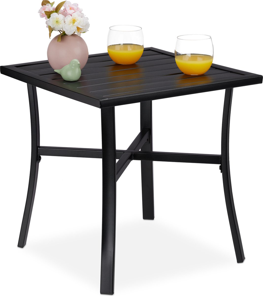 Tuintafel - 46 cm - voor 4 personen - tot 60 kg - staal