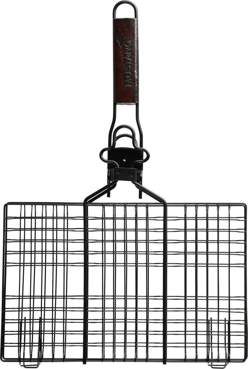 Mustang mobiel rooster anti-aanbaklaag en afneembare handgreep - Bakrooster - Afmeting 36 x 35 x 4 cm