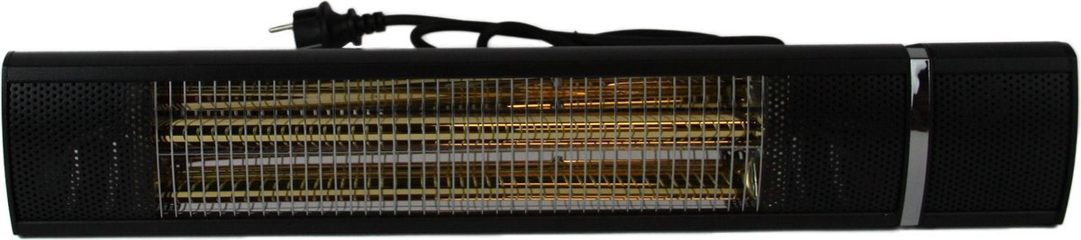 Terrasverwarmer elektrisch 1500 watt - minimaal rode gloed! - Mat zwart - 3 standen - afstandsbediening - Stenda Calor Sombra - Mat zwart – foto 4