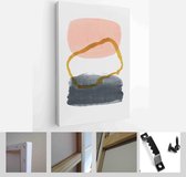 Set of creative minimalist hand painted illustrations for wall decoration, postcard or brochure cover design - Modern Art Canvas - Vertical - 1564896343 - 50*40 Vertical