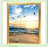 Schilderen op nummer strand 40x50
